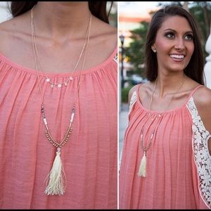 Ivory Tassel Necklace